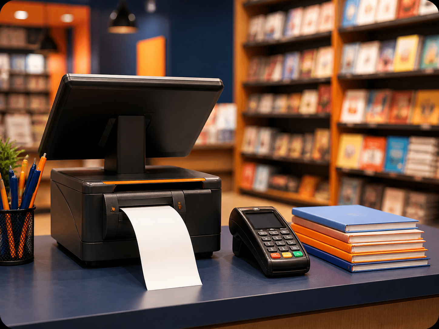 Caisse et facturation pour librairie